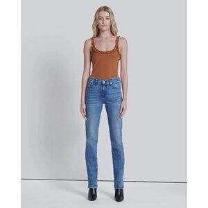 7 FOR ALL MANKIND Women's Kimmie Straight Leg Jeans Size 31 In Dulce